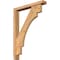 Ekena Millwork Merced Block Smooth Bracket w/ Offset Brace, Western Red Cedar, 3 1/2"W x 22"D x 30"H BKT0402X22X30MRC05SWR - alternate 1